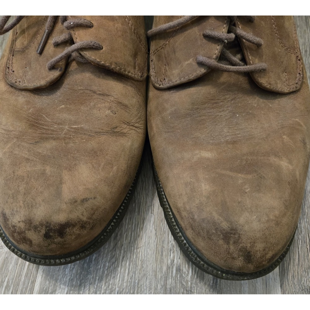 Timberland Shoes Mens Size 11.5 Brown Leather Lace Up Casual Derby Shoe - Picture 3 of 10